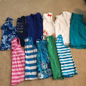 11 Girls size 6/7 Tank tops & t-shirts